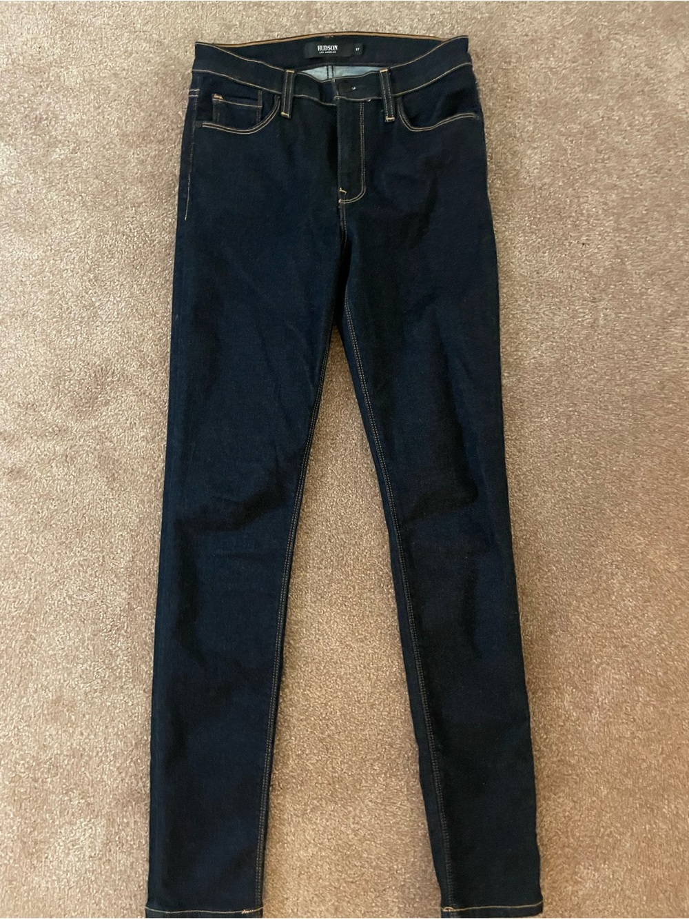 Hudson Jeans Nico Women's Straight Leg Dark Blue Denim